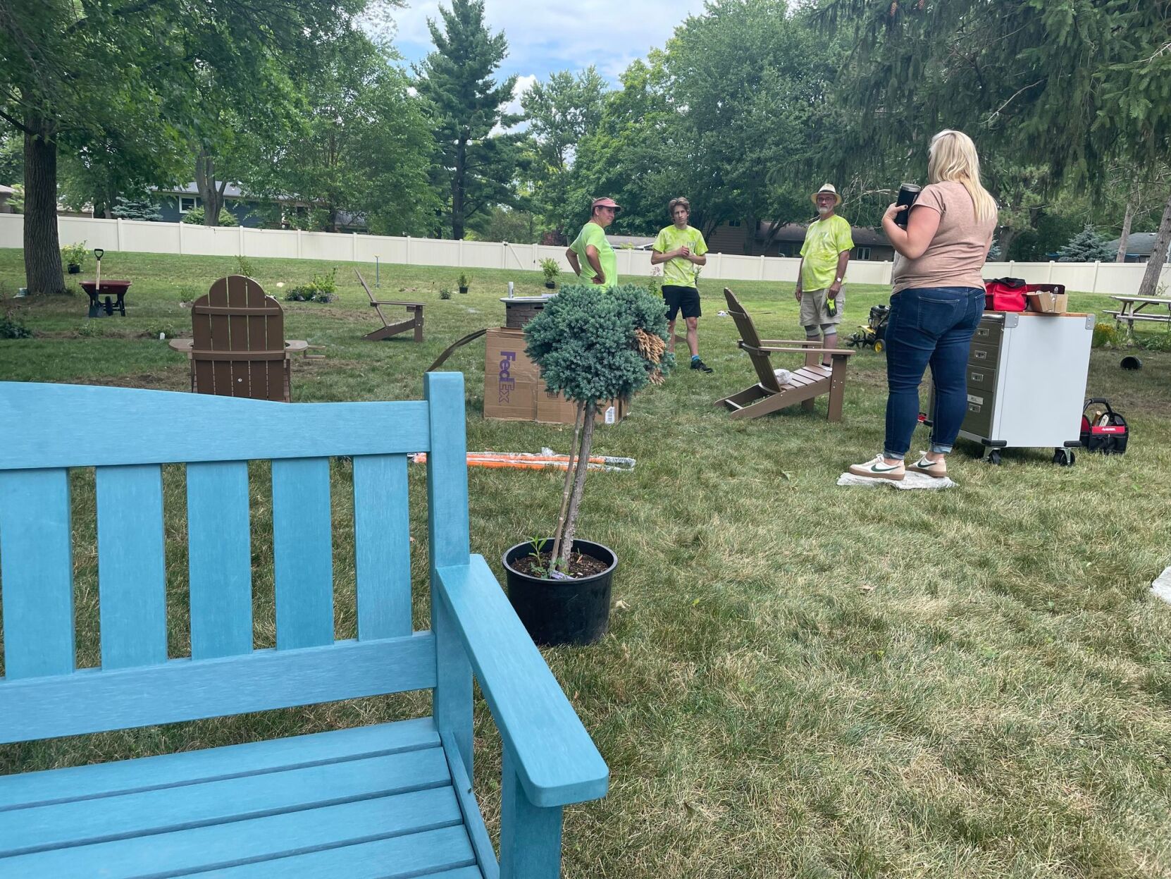 Caring Place's new meditation garden blossoms overnight for troubled clients